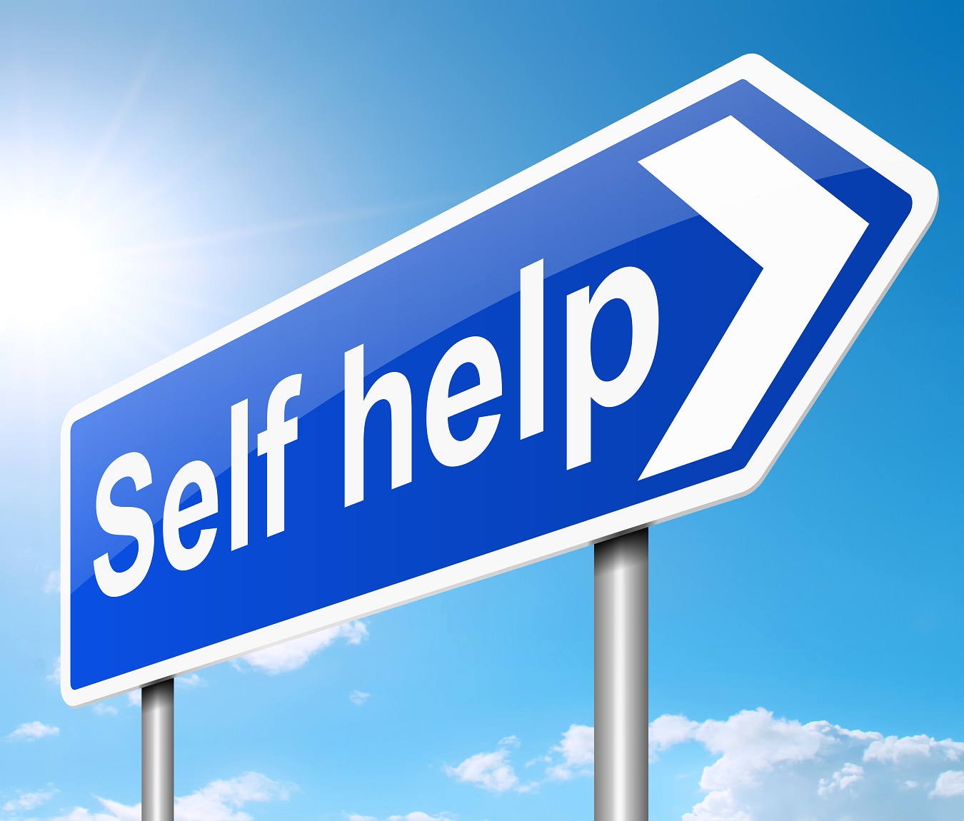 Self help concept.